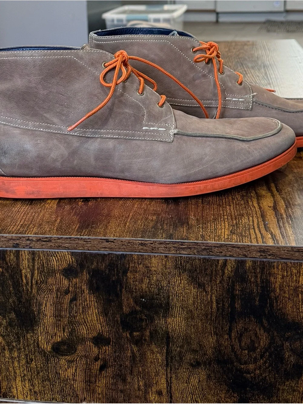 Cole Haan x Nike Air Technology Men's Size 13 Taupe  Laceup Boots Casual Luxe